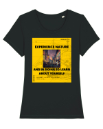 Experience Nature And In Doing So Learn About Yourself Tricou mânecă scurtă guler larg fitted Damă Expresser
