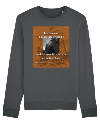 To Overcome A Desperate Situation Make A Complete Turn In One Sudden Burst Anthracite