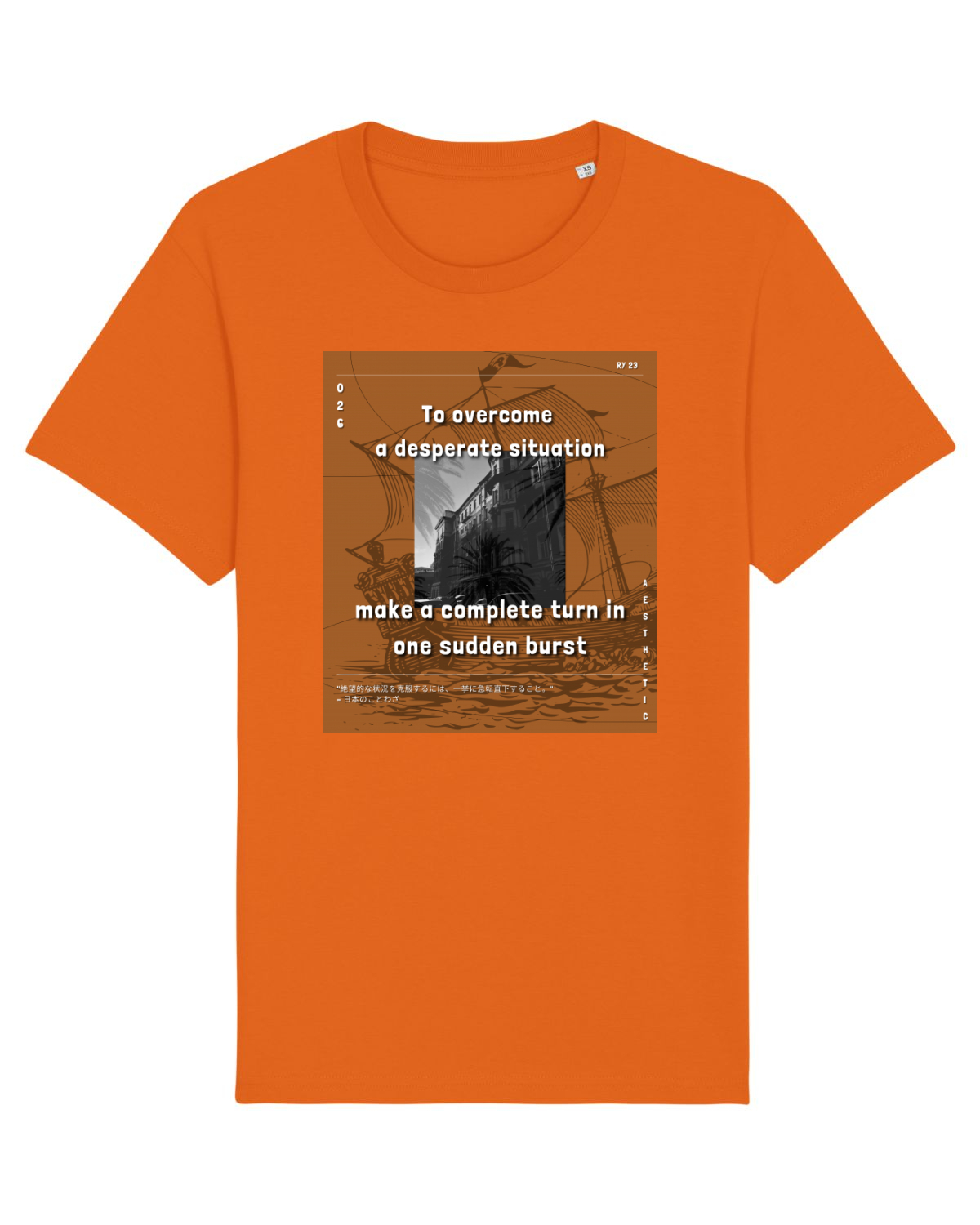 Tricou mânecă scurtă Unisex Rocker Bright Orange