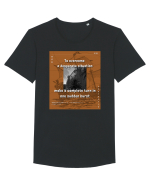 To Overcome A Desperate Situation Make A Complete Turn In One Sudden Burst Tricou mânecă scurtă guler larg Bărbat Skater