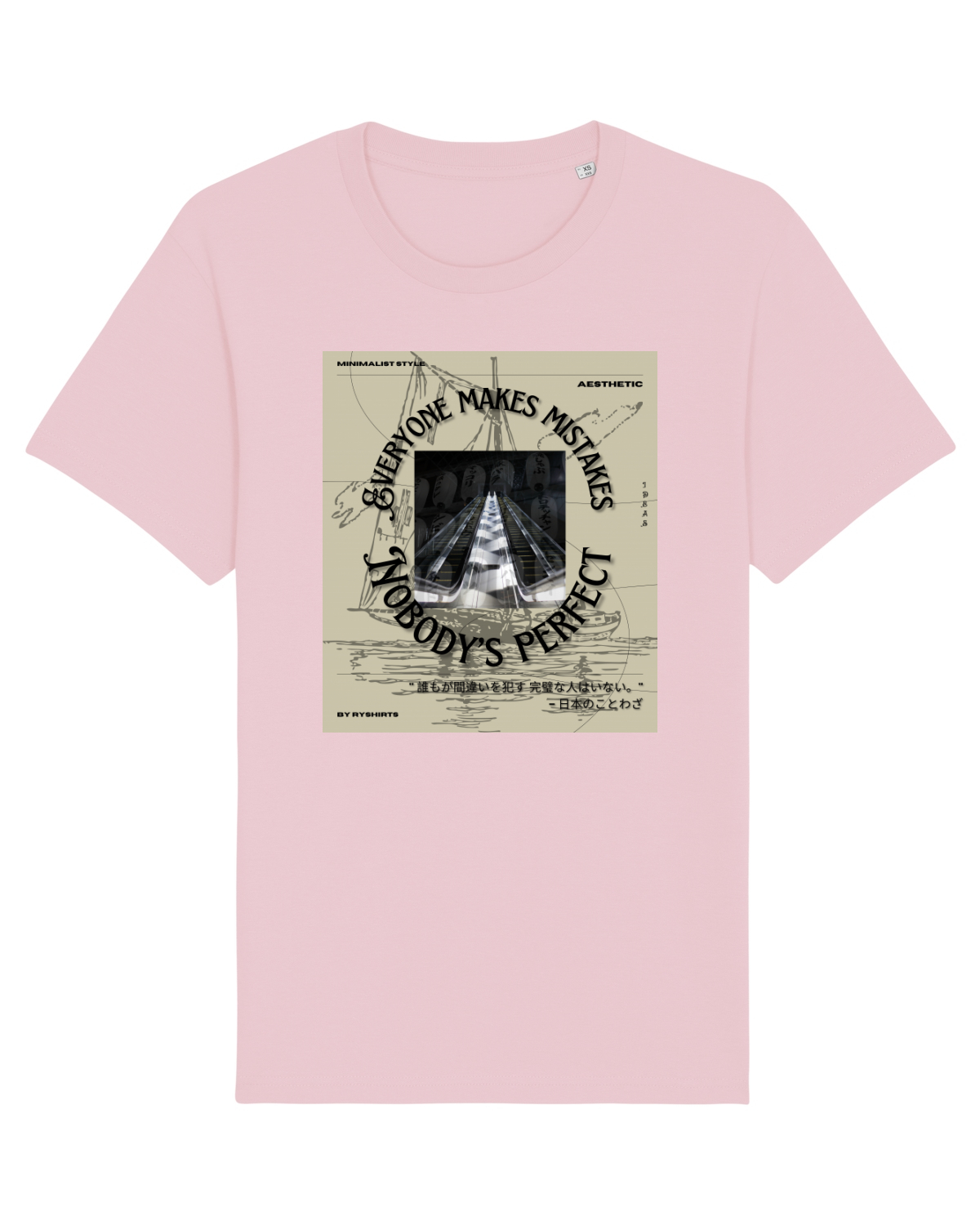 Tricou mânecă scurtă Unisex Rocker Cotton Pink