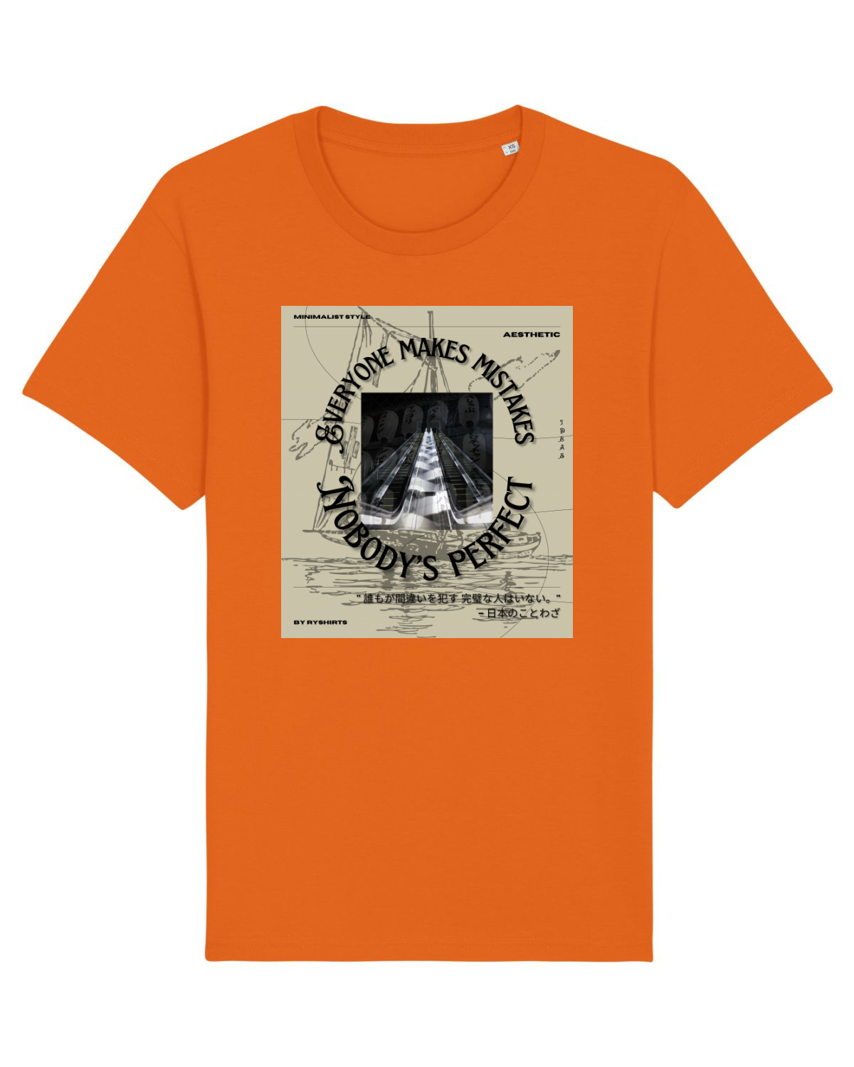 Tricou mânecă scurtă Unisex Rocker Bright Orange