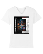 To Continue And Preserve Is Power Tricou mânecă scurtă guler V Bărbat Presenter
