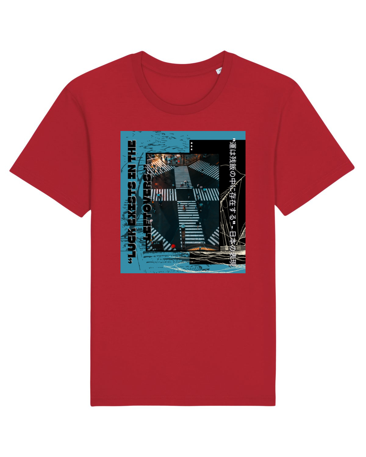 Tricou mânecă scurtă Unisex Rocker Red