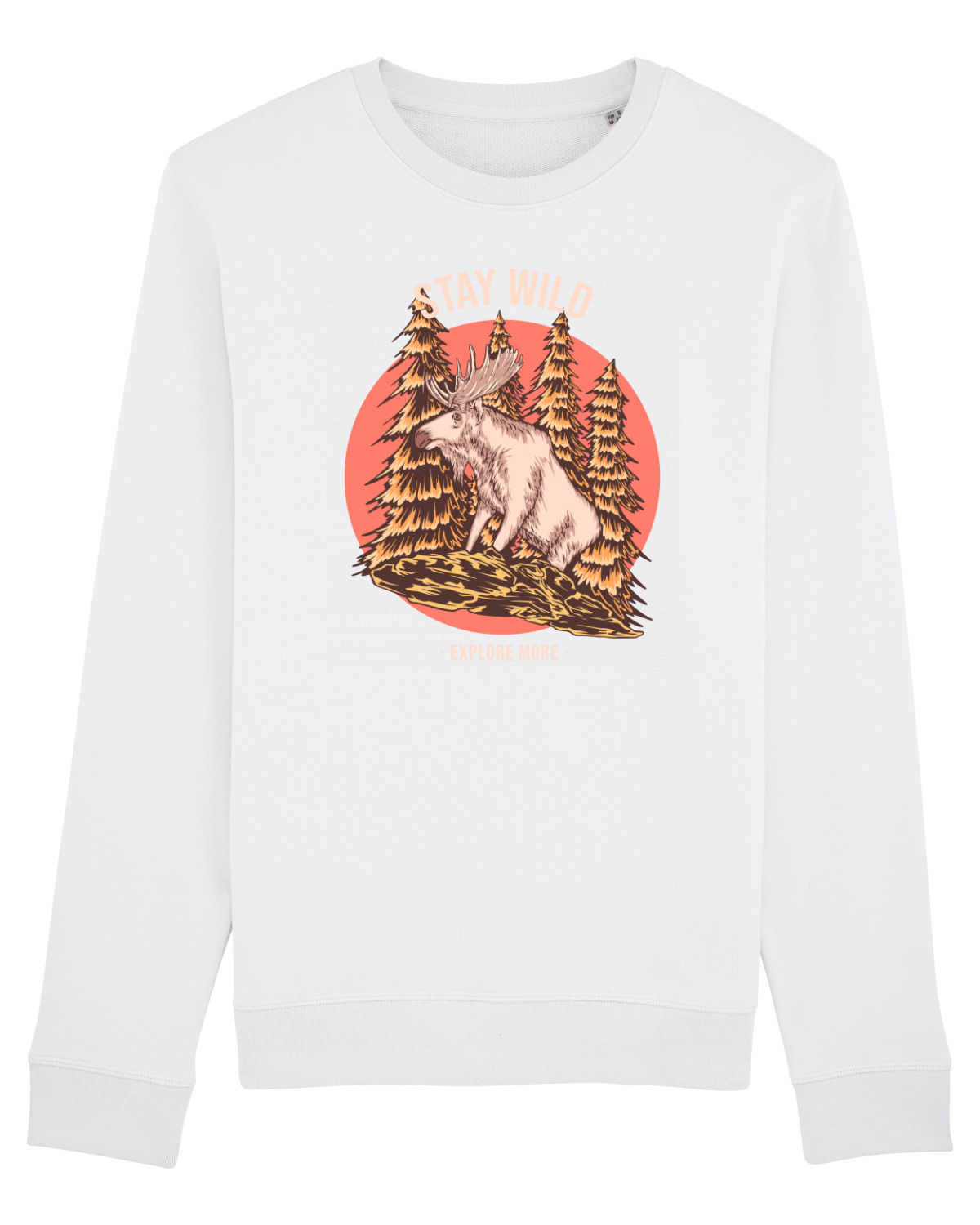 Bluză mânecă lungă Unisex Rise White