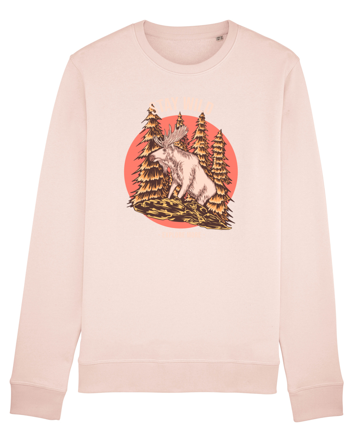 Bluză mânecă lungă Unisex Rise Candy Pink