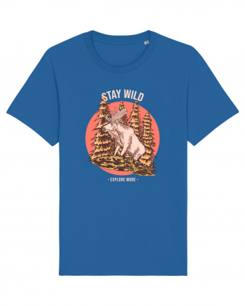 Stay Wild Explore More Royal Blue
