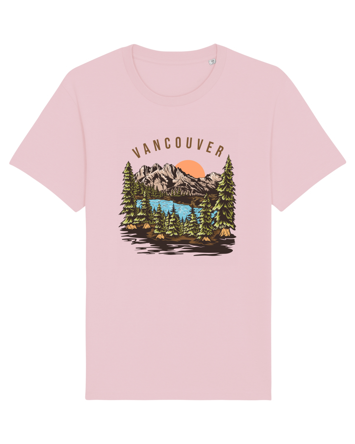 Tricou mânecă scurtă Unisex Rocker Cotton Pink