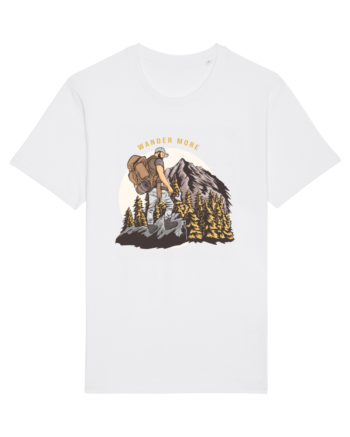 Tricou mânecă scurtă Unisex Rocker White