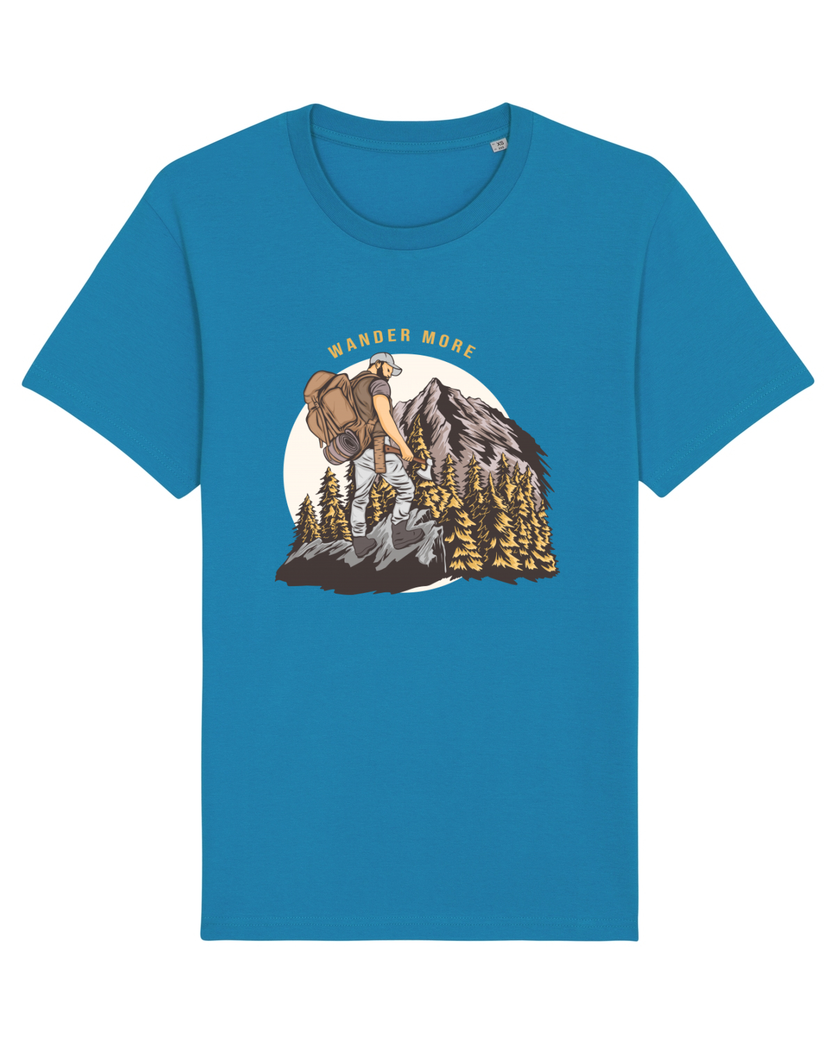 Tricou mânecă scurtă Unisex Rocker Azur