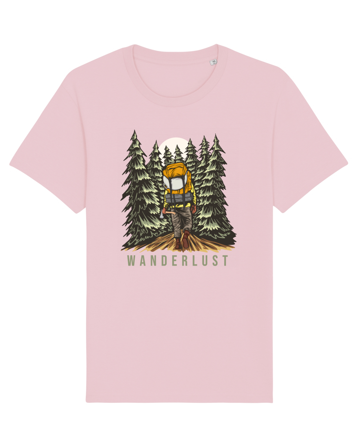 Tricou mânecă scurtă Unisex Rocker Cotton Pink