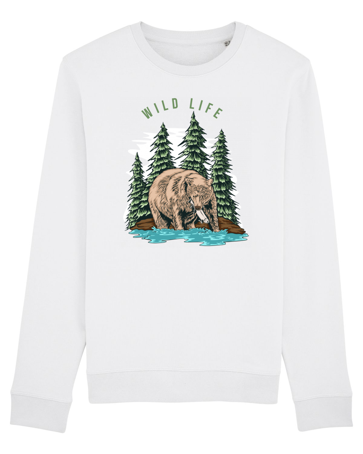 Bluză mânecă lungă Unisex Rise White