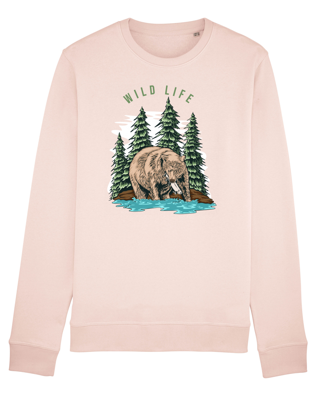 Bluză mânecă lungă Unisex Rise Candy Pink