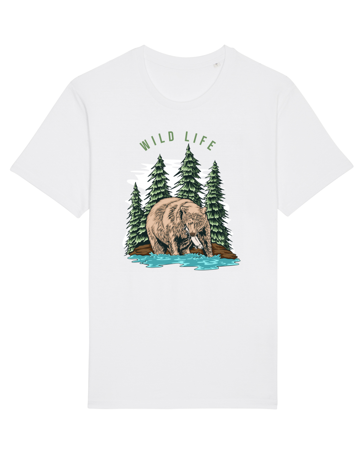 Tricou mânecă scurtă Unisex Rocker White
