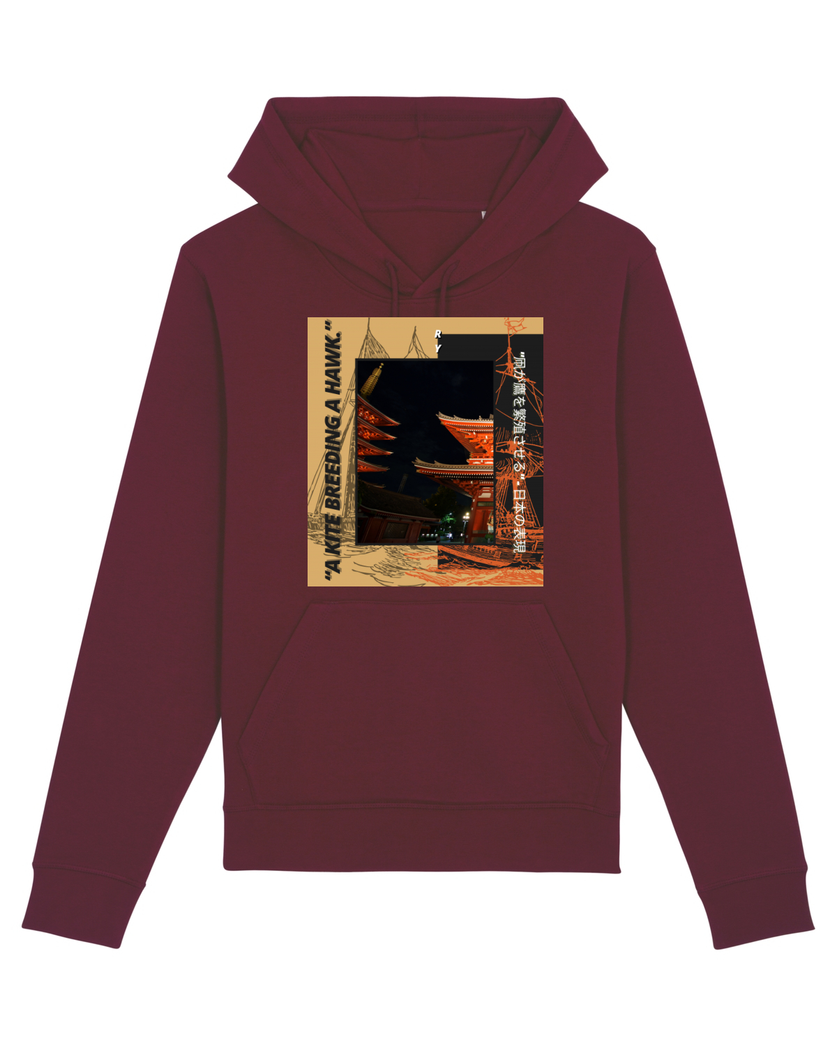 Hanorac Unisex Drummer Burgundy