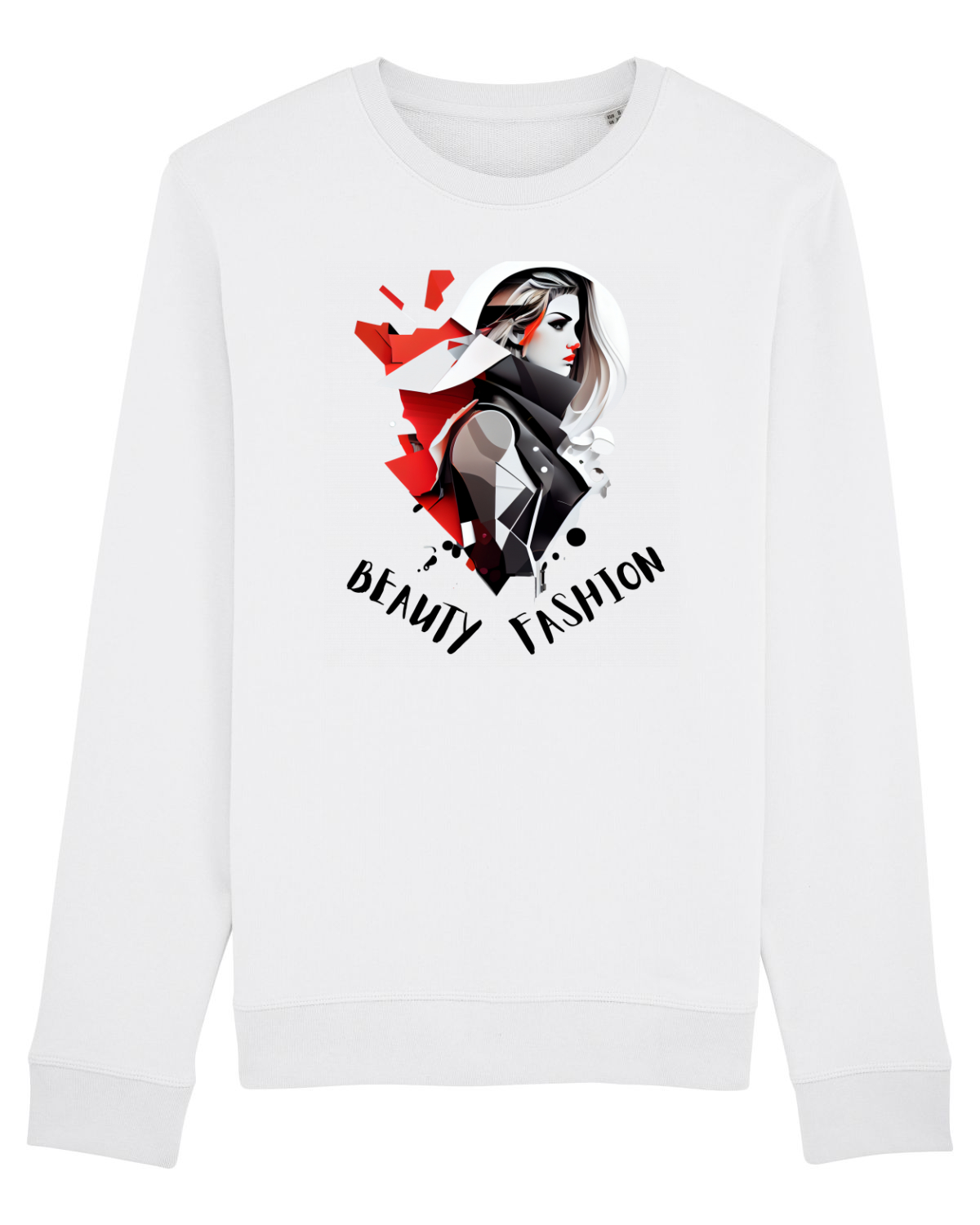 Bluză mânecă lungă Unisex Rise White
