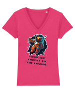 FROM THE FOREST TO THE COSMOS - V2 Tricou mânecă scurtă guler V Damă Evoker