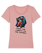 FROM THE FOREST TO THE COSMOS - V2 Tricou mânecă scurtă guler larg fitted Damă Expresser