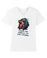 FROM THE FOREST TO THE COSMOS - V2 Tricou mânecă scurtă guler V Bărbat Presenter