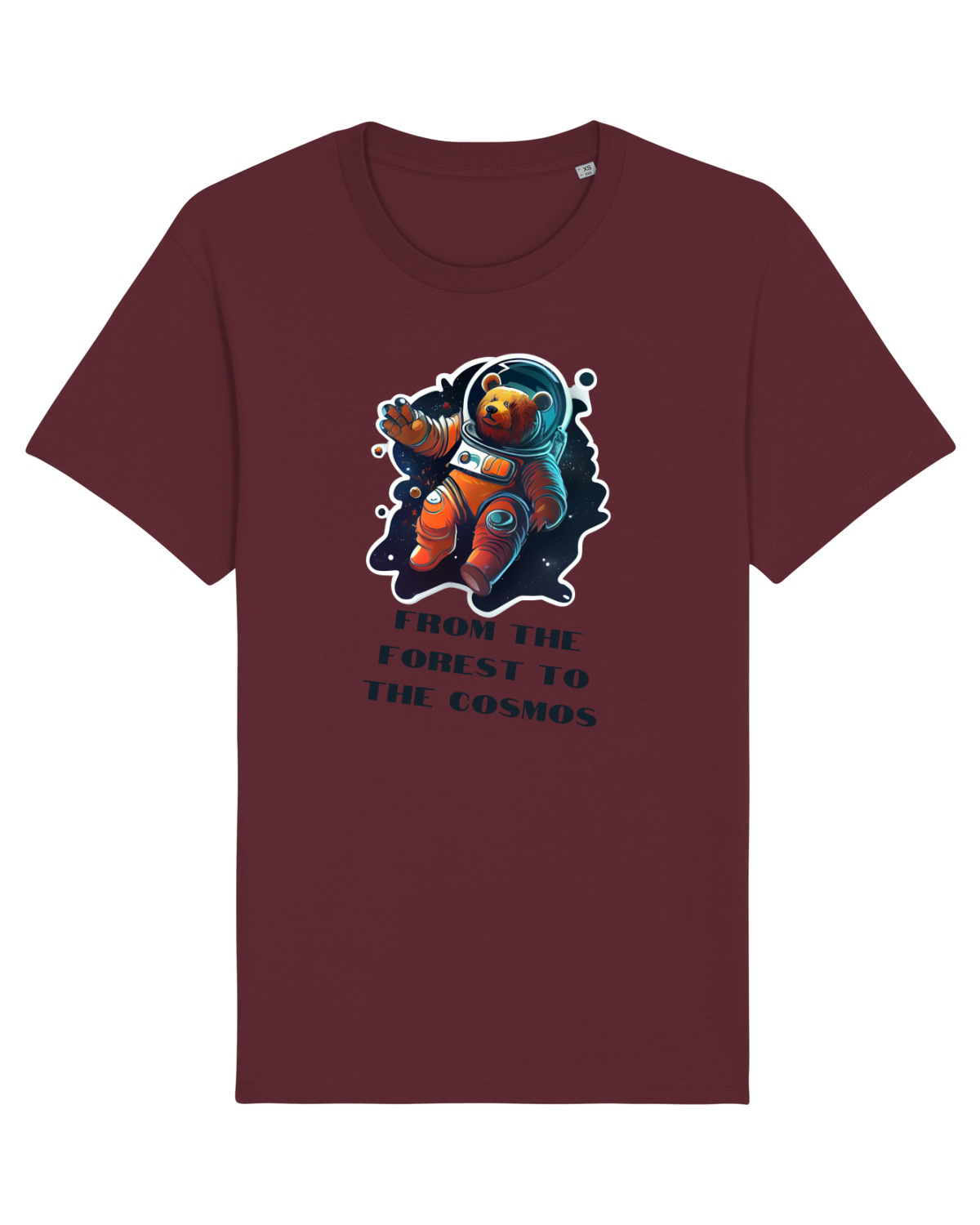 Tricou mânecă scurtă Unisex Rocker Burgundy