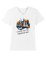 CITY BREAK Tricou mânecă scurtă guler V Bărbat Presenter