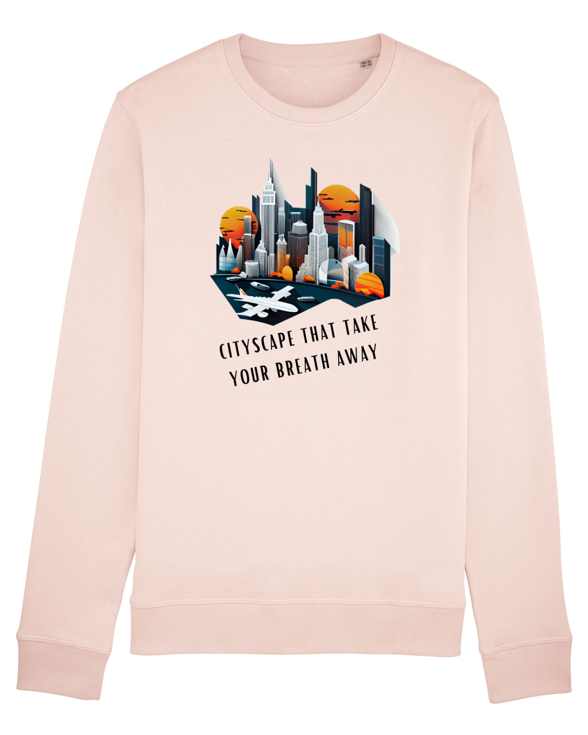 Bluză mânecă lungă Unisex Rise Candy Pink