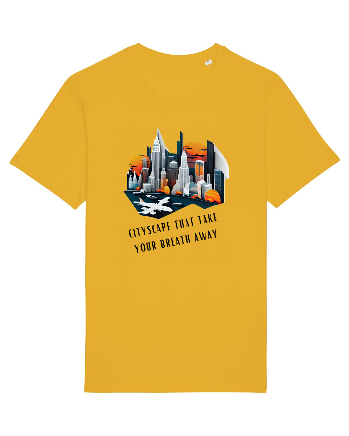 Tricou mânecă scurtă Unisex Rocker Spectra Yellow
