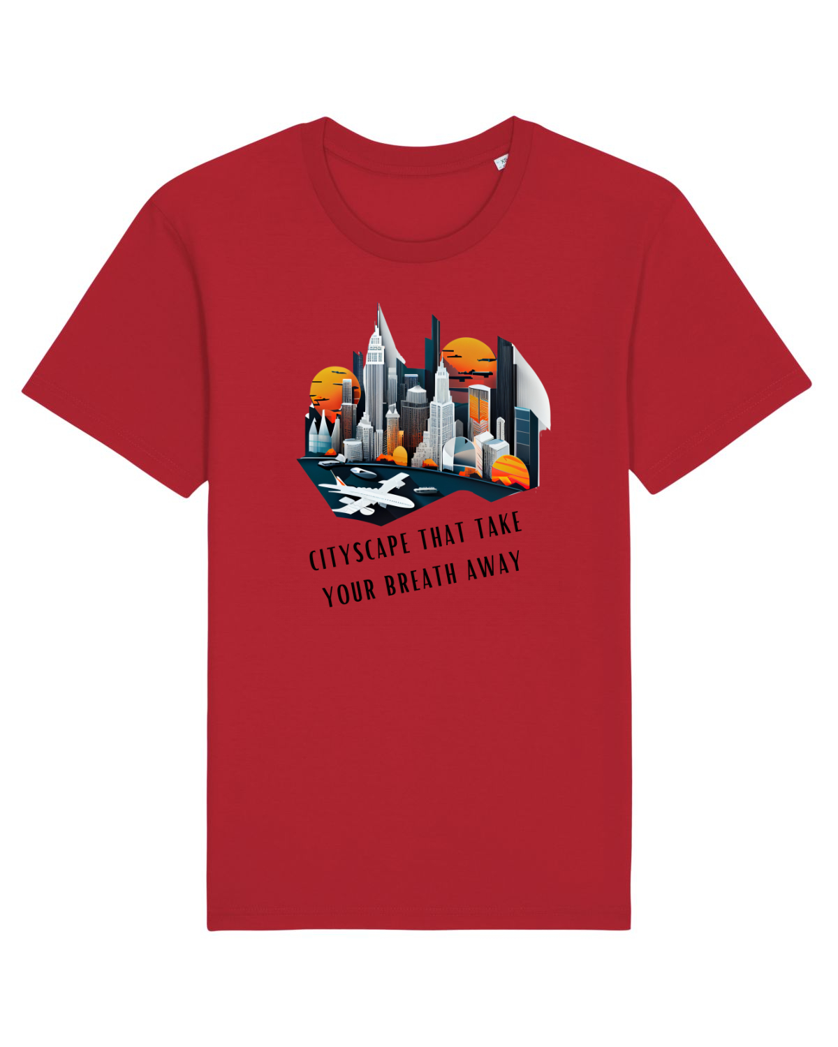 Tricou mânecă scurtă Unisex Rocker Red