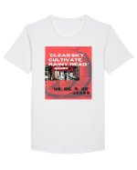 Clear Sky Cultivate Rainy Read Tricou mânecă scurtă guler larg Bărbat Skater