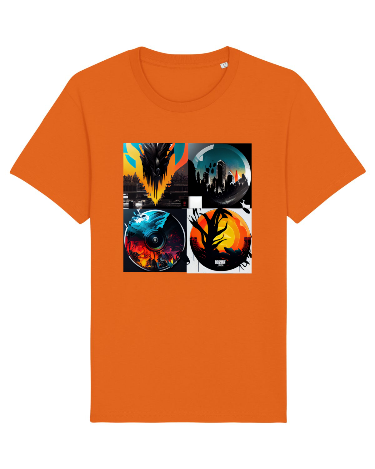 Tricou mânecă scurtă Unisex Rocker Bright Orange