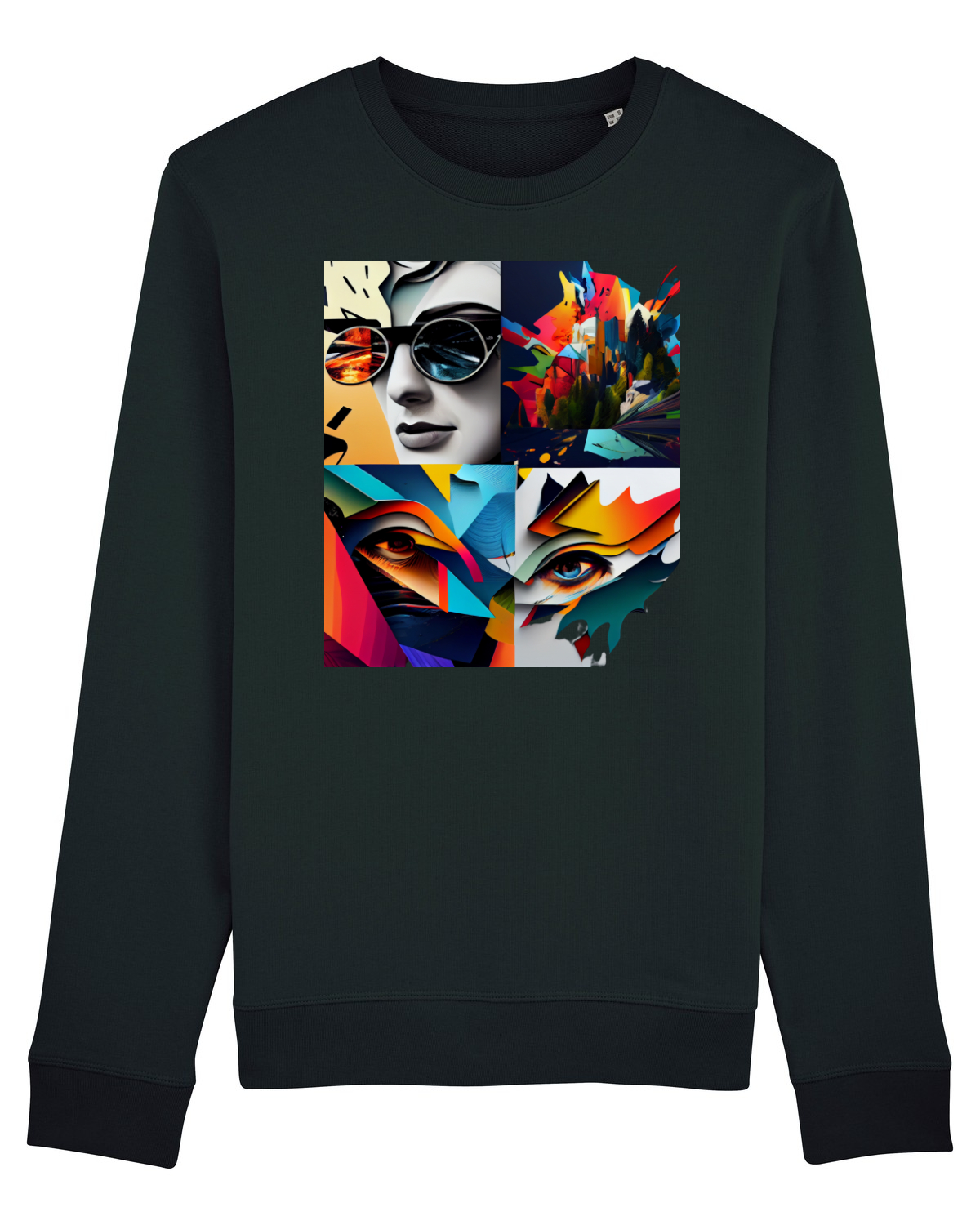 Bluză mânecă lungă Unisex Rise Black