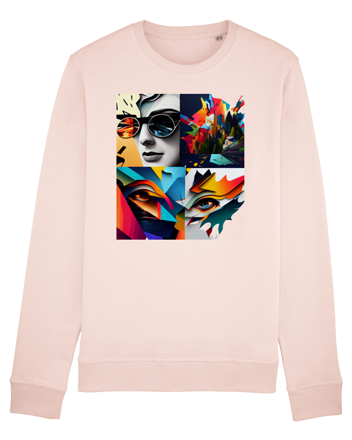 Bluză mânecă lungă Unisex Rise Candy Pink
