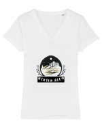 WINTER MOOD Tricou mânecă scurtă guler V Damă Evoker