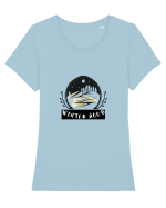 WINTER MOOD Tricou mânecă scurtă guler larg fitted Damă Expresser