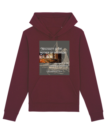 Necessity I sThe Mother Of Invention Burgundy