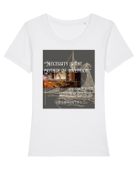 Necessity I sThe Mother Of Invention Tricou mânecă scurtă guler larg fitted Damă Expresser