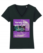 Variety Is The Spice Of Life Tricou mânecă scurtă guler V Damă Evoker