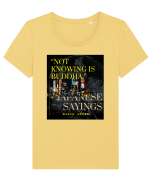 Not Knowing Is Buddha Tricou mânecă scurtă guler larg fitted Damă Expresser