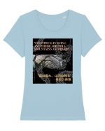 Country Is In Ruins And There Are Still Mountains And Rivers Tricou mânecă scurtă guler larg fitted Damă Expresser