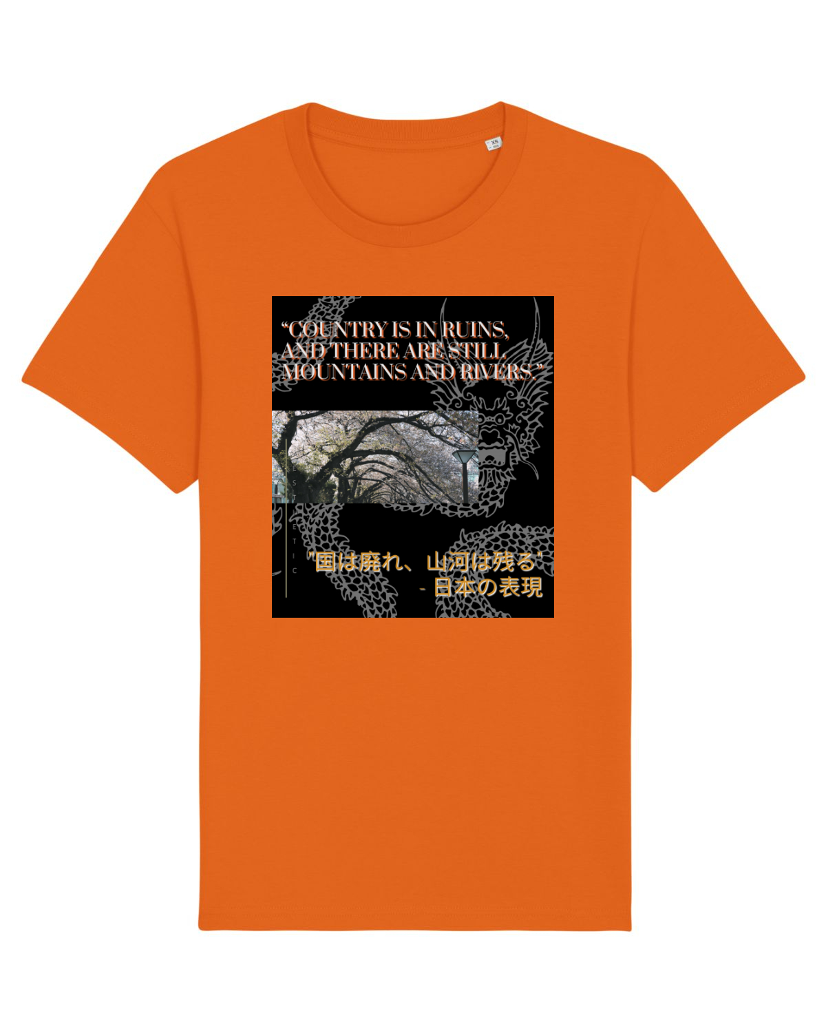 Tricou mânecă scurtă Unisex Rocker Bright Orange