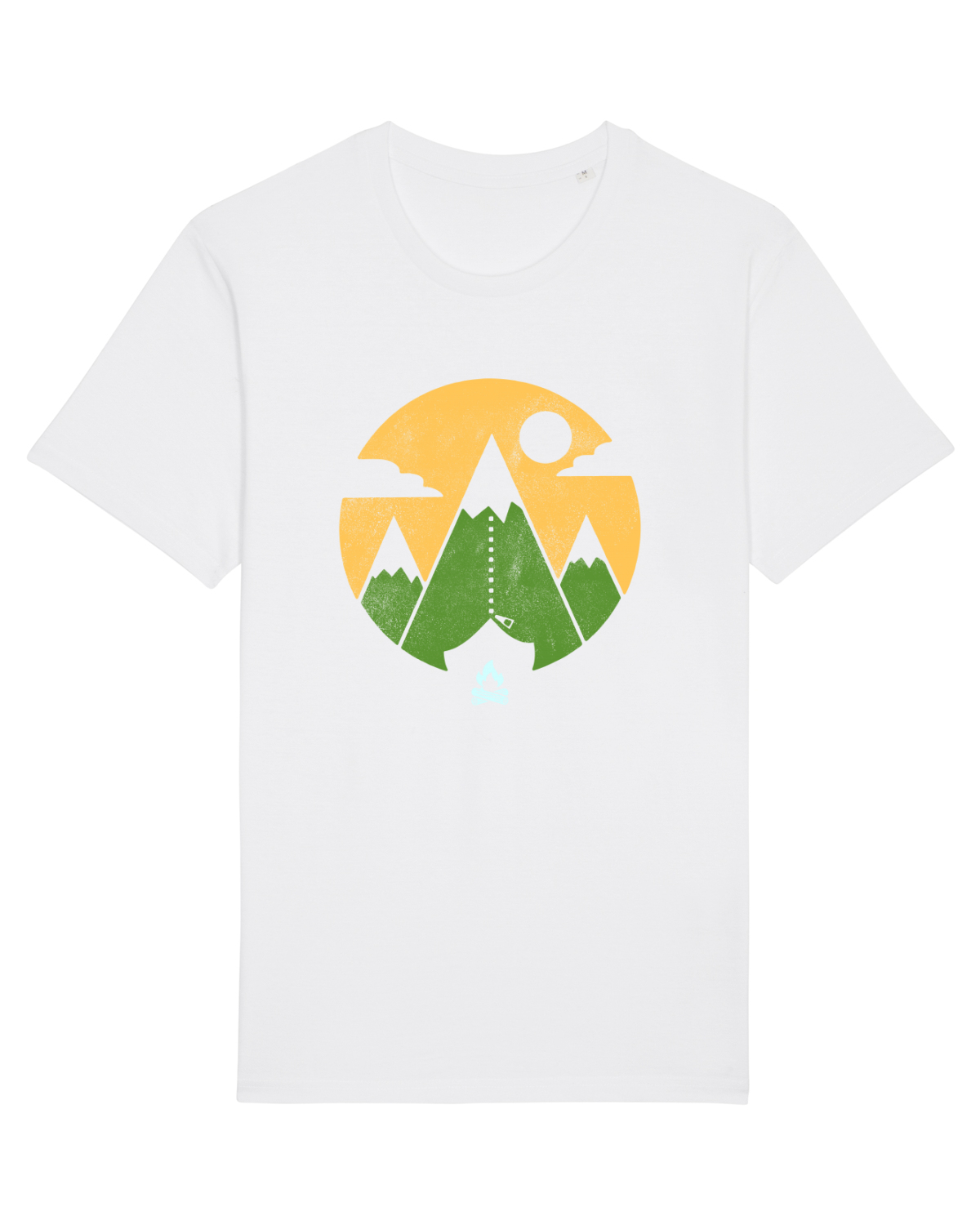 Tricou mânecă scurtă Unisex Rocker White