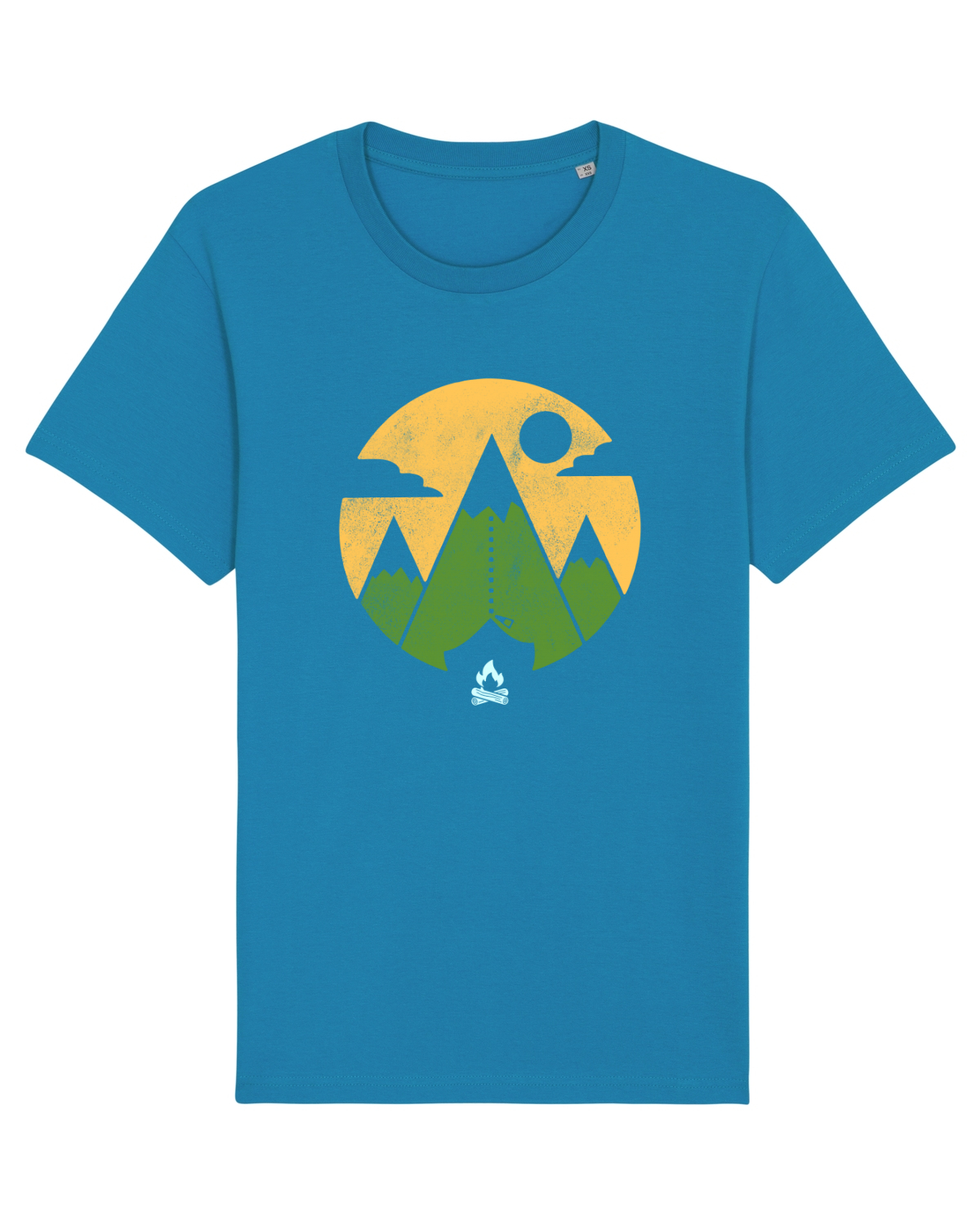 Tricou mânecă scurtă Unisex Rocker Azur