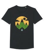 Camping Tricou mânecă scurtă guler larg Bărbat Skater