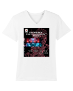 Clear Sky Cultivate Rainy Read2 Tricou mânecă scurtă guler V Bărbat Presenter