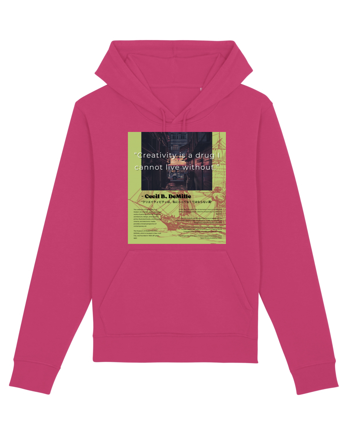 Hanorac Unisex Drummer Raspberry
