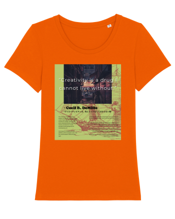 Creativity Is A Drug I Cannot Live Without Bright Orange