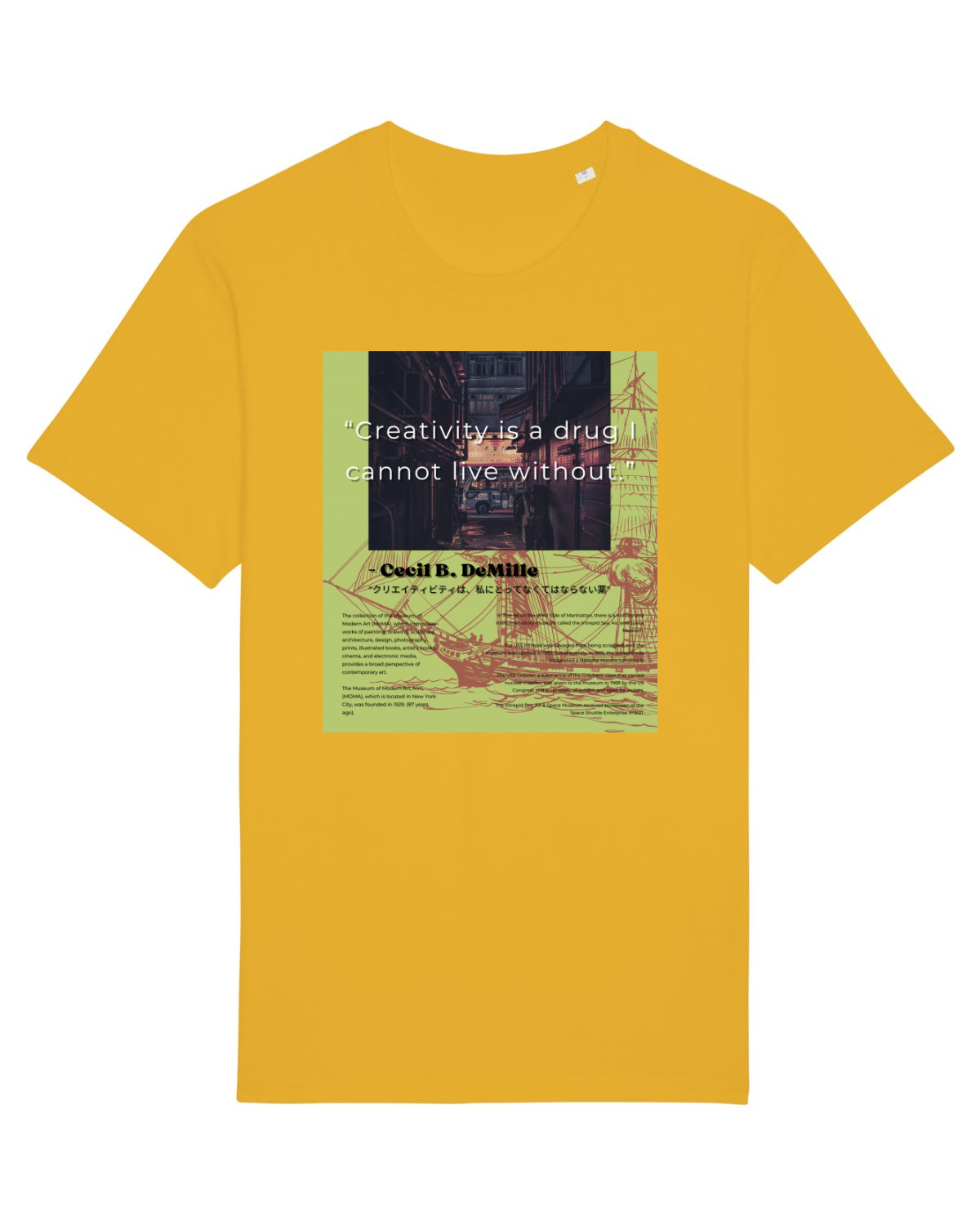 Tricou mânecă scurtă Unisex Rocker Spectra Yellow