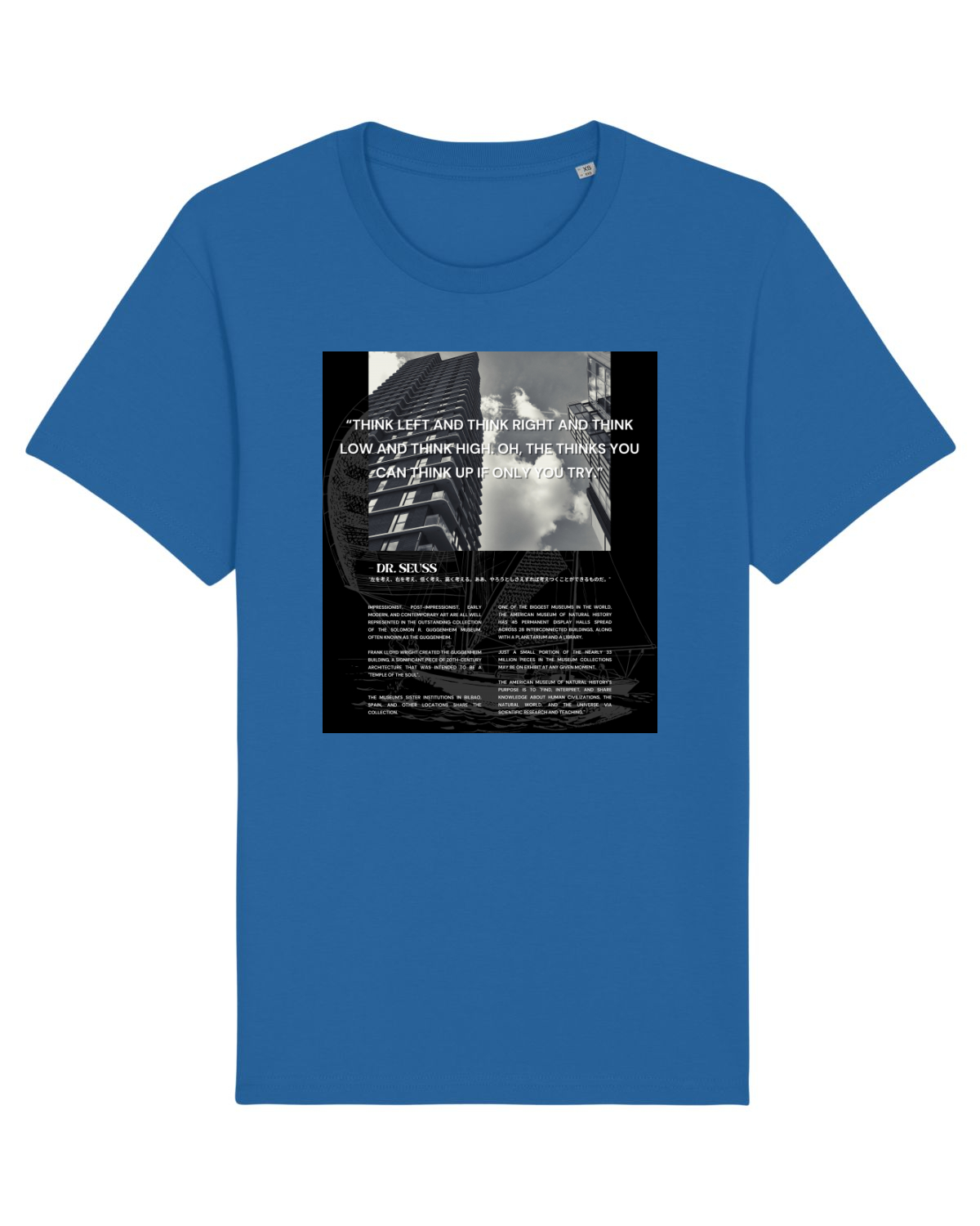 Tricou mânecă scurtă Unisex Rocker Royal Blue