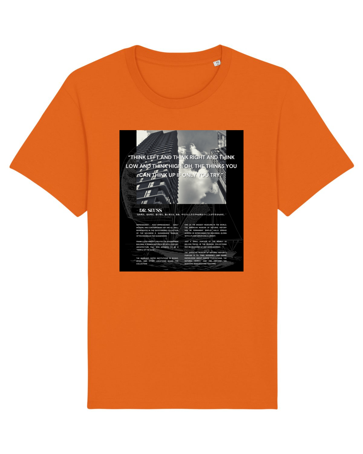 Tricou mânecă scurtă Unisex Rocker Bright Orange