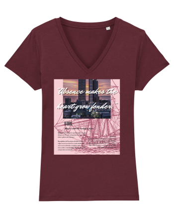 Absence Makes The Heart Grow Fonder Burgundy